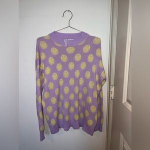 Oversized knit sweatshirt. Fits like a large